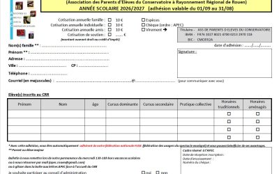 Adhérer à l&rsquo;APEC Rouen : année 2026/2027